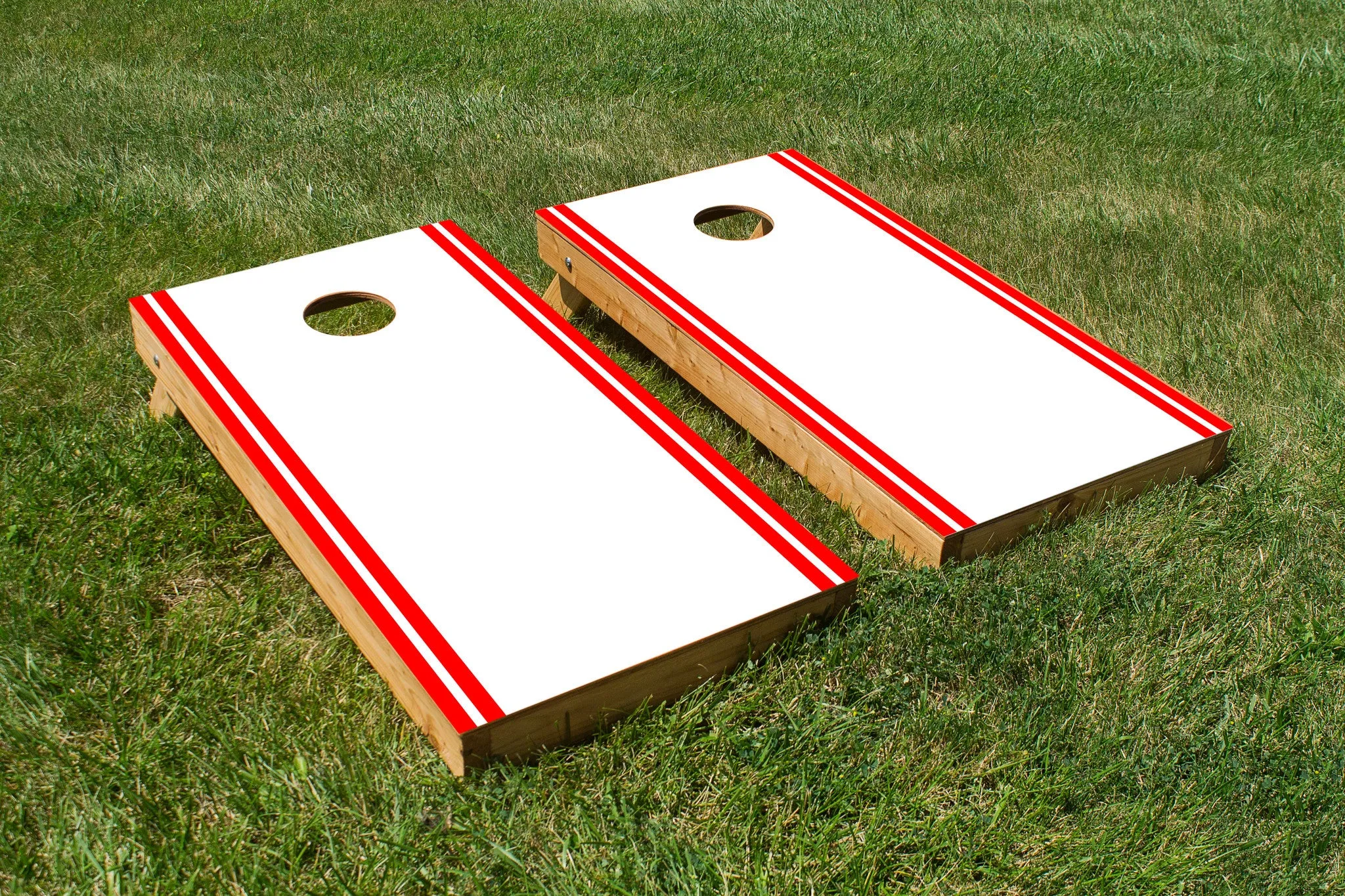 Classic Stripe Edge - White, Red