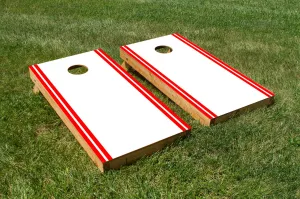 Classic Stripe Edge - White, Red
