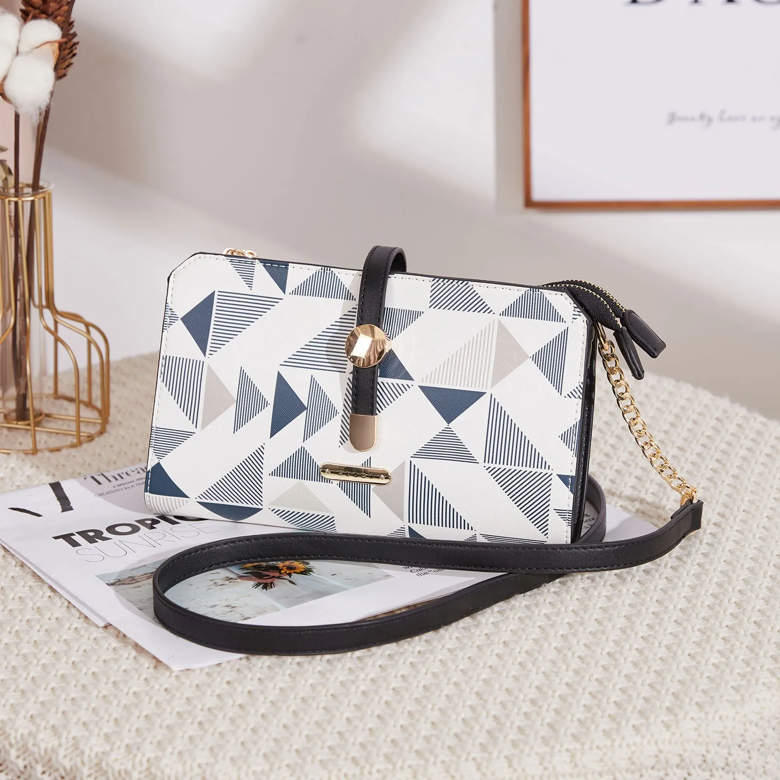 CLUCI Leather Crossbody Bags for Women Small Vintage Shoulder Purses Fashion Travel Bag with Adjustable Strap