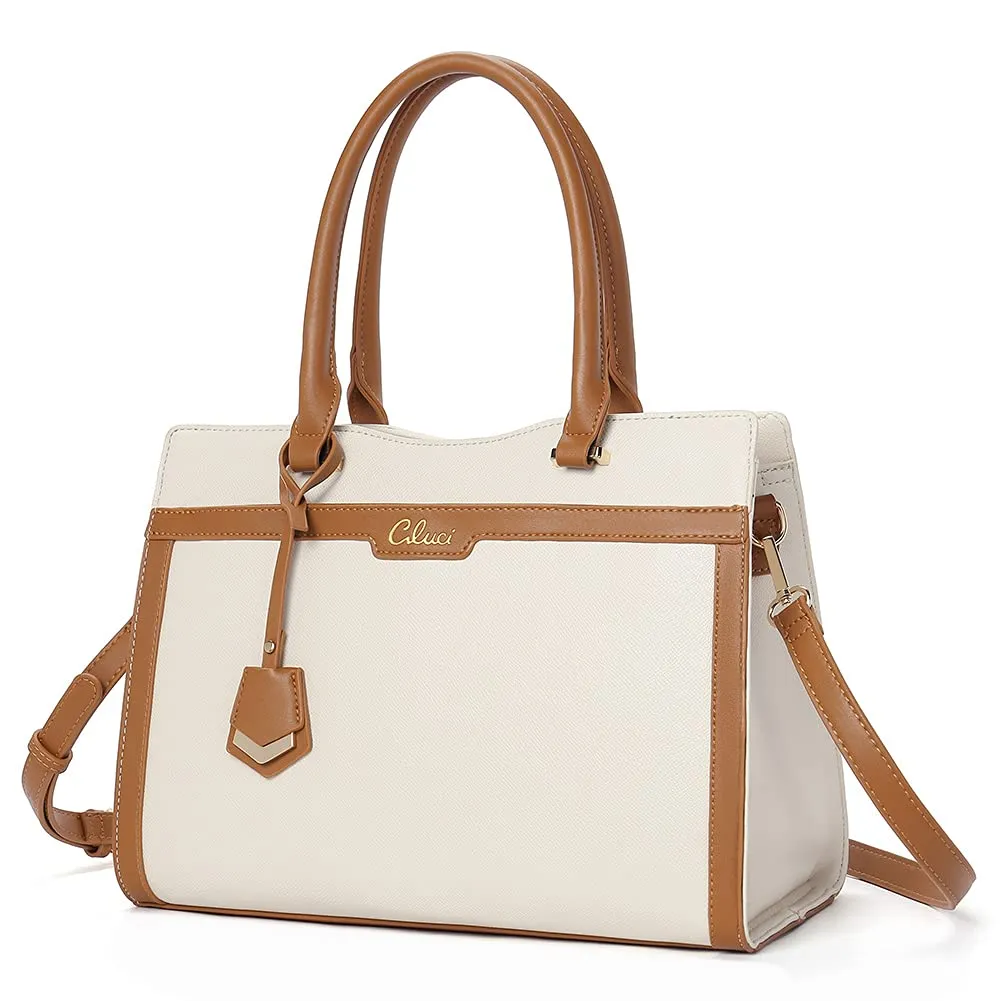 CLUCI Satchel Purses and Handbags for Women Leather Totes Designer Ladies Crossbody Shoulder Bag