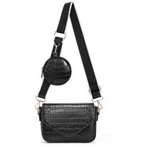 CLUCI Small Crossbody Bags for Women Leather with Coin Purse Fashion Travel Adjustable Shoulder Bag