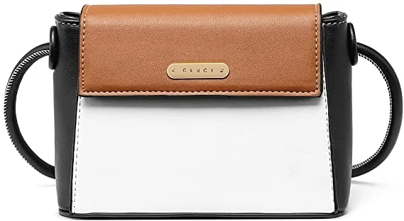 CLUCI Small Crossbody Bags for Women Vegan Leather Flap Fashion Ladies Travel Shoulder Purse with Adjustable Strap