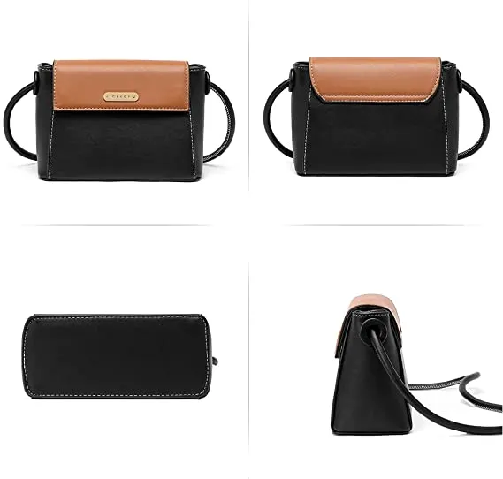 CLUCI Small Crossbody Bags for Women Vegan Leather Flap Fashion Ladies Travel Shoulder Purse with Adjustable Strap