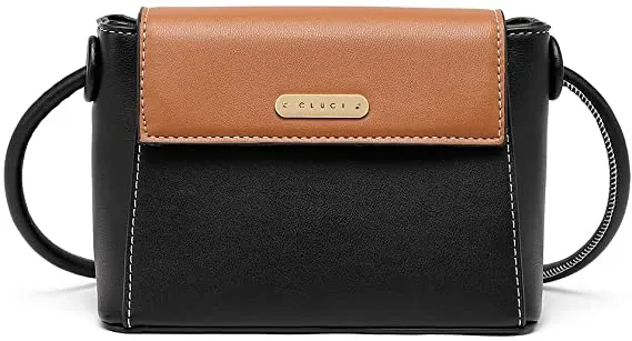 CLUCI Small Crossbody Bags for Women Vegan Leather Flap Fashion Ladies Travel Shoulder Purse with Adjustable Strap