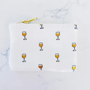 Coin Purse - Gold Wine Glasses