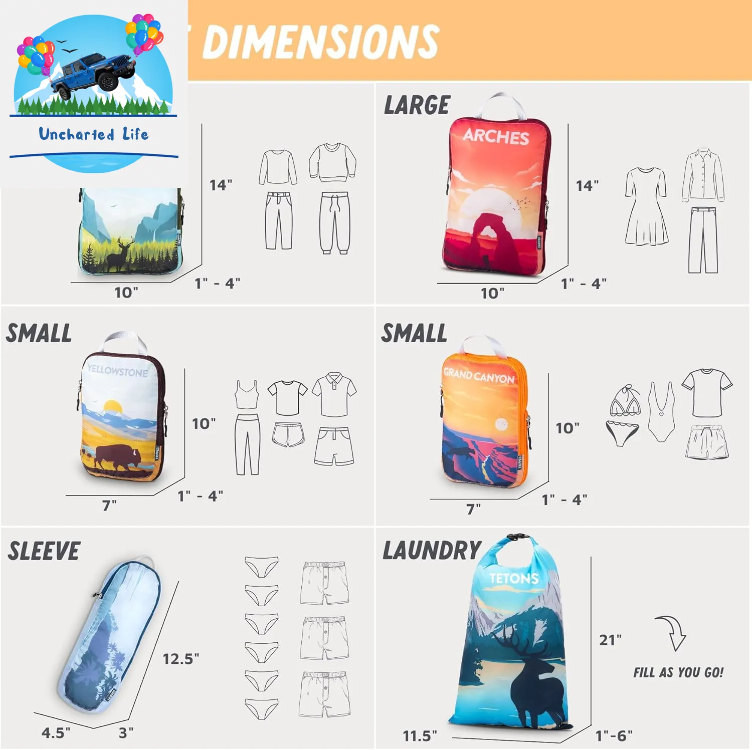 Compression Packing Cubes – Space-Saving Glamping Organizers