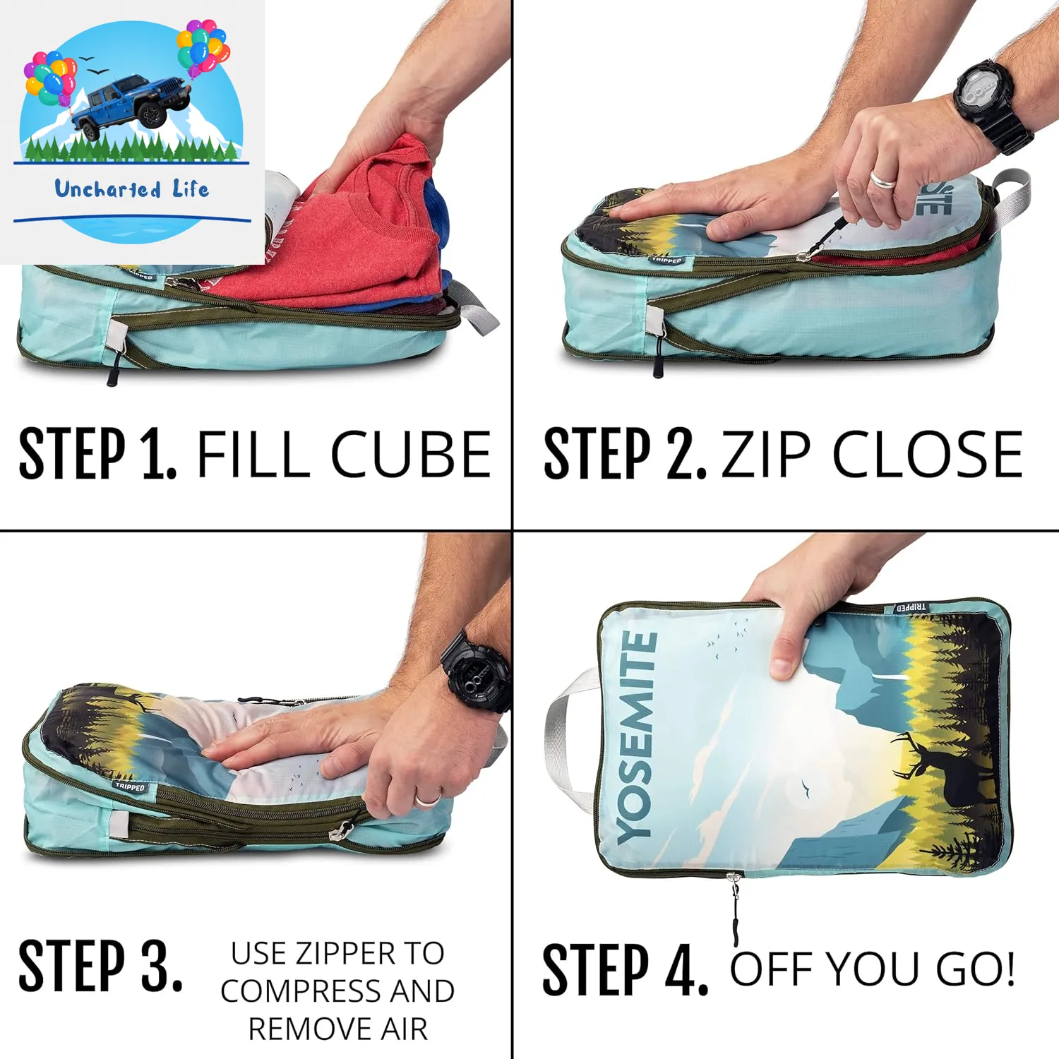 Compression Packing Cubes – Space-Saving Glamping Organizers