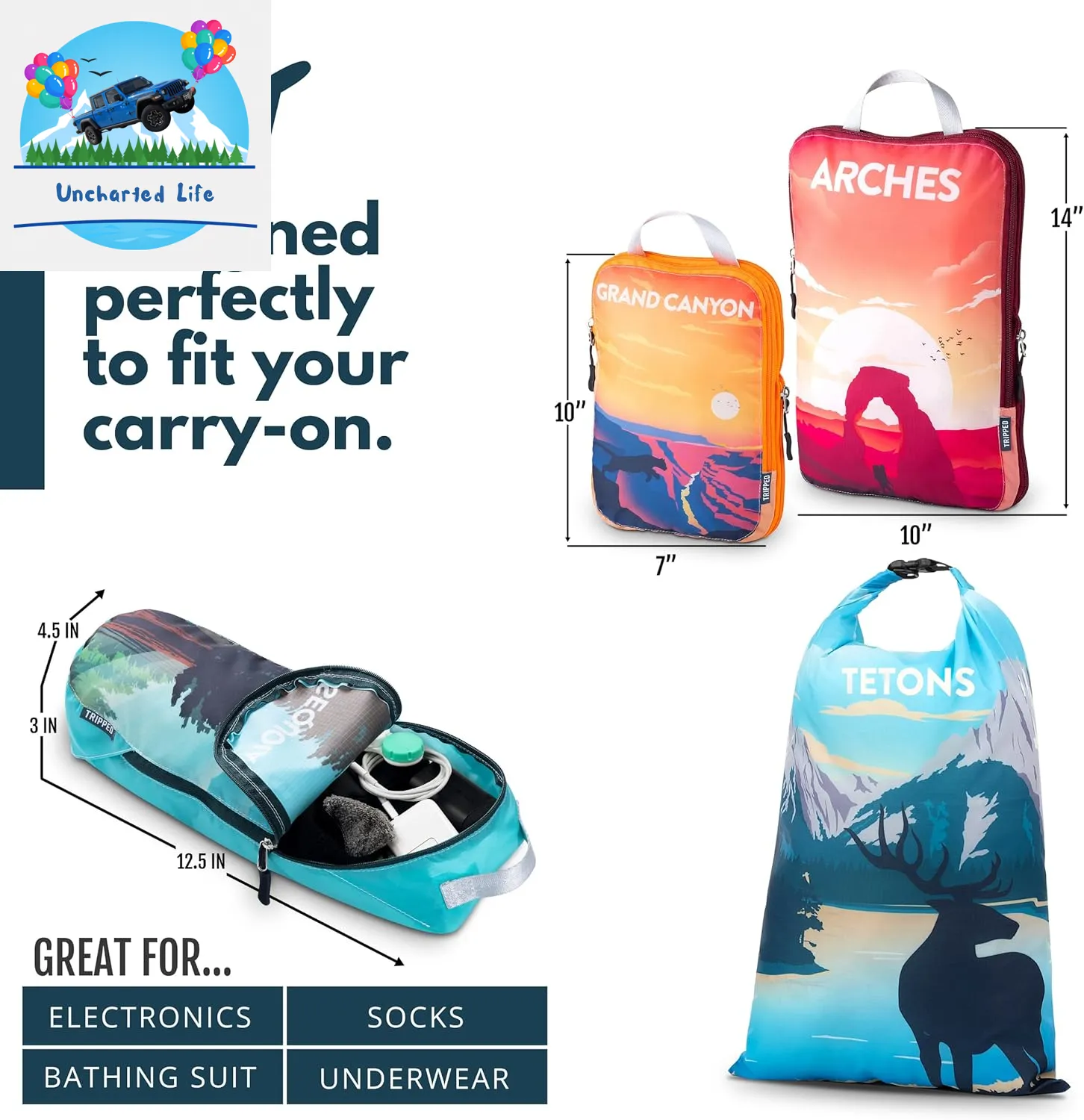 Compression Packing Cubes – Space-Saving Glamping Organizers