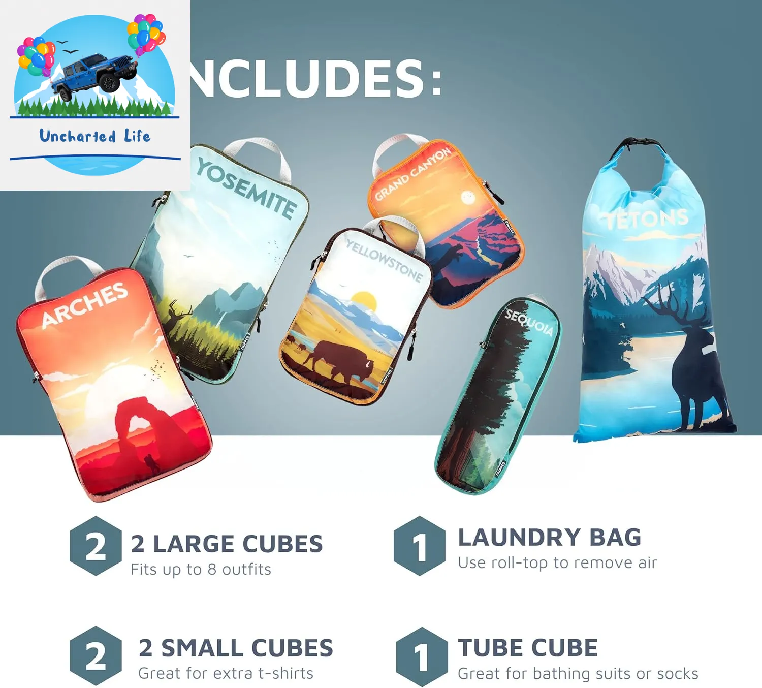 Compression Packing Cubes – Space-Saving Glamping Organizers