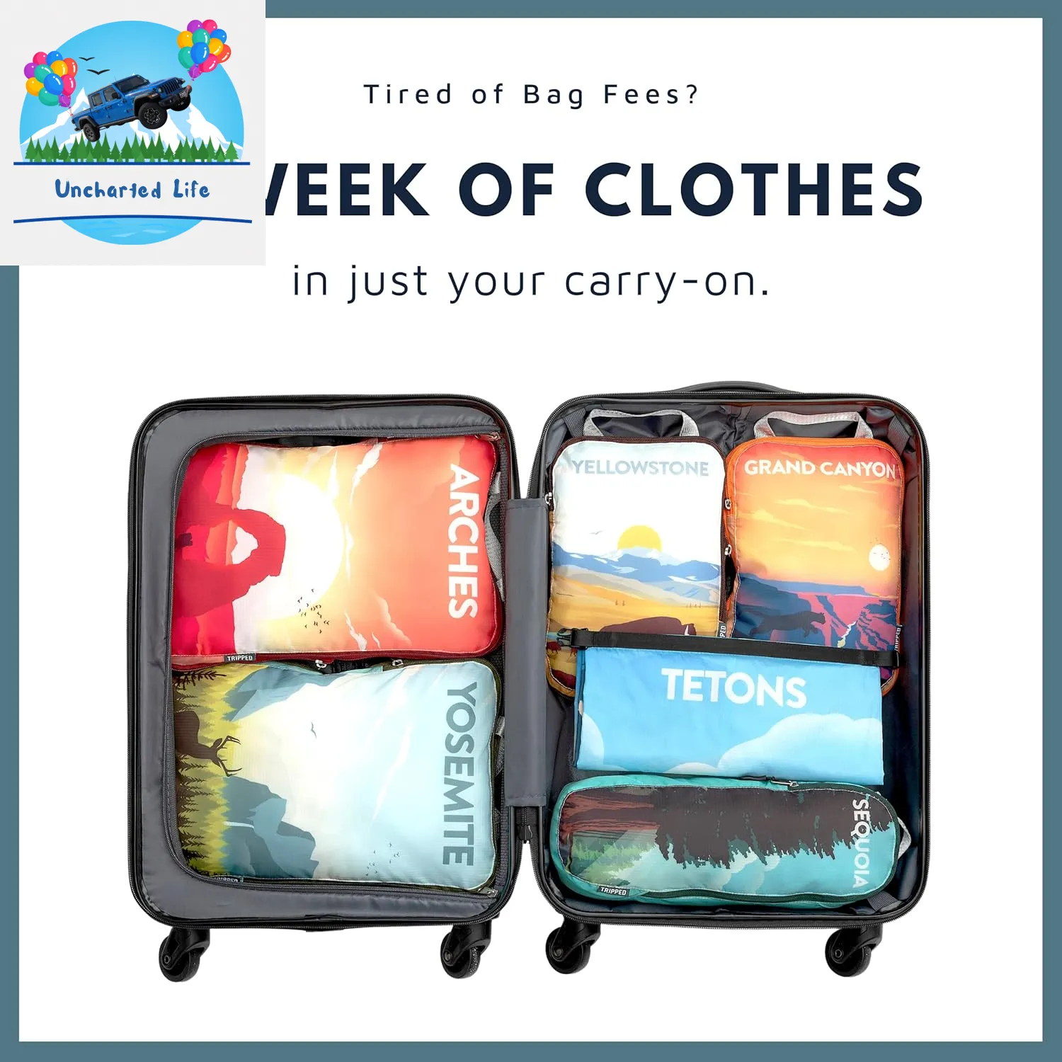 Compression Packing Cubes – Space-Saving Glamping Organizers