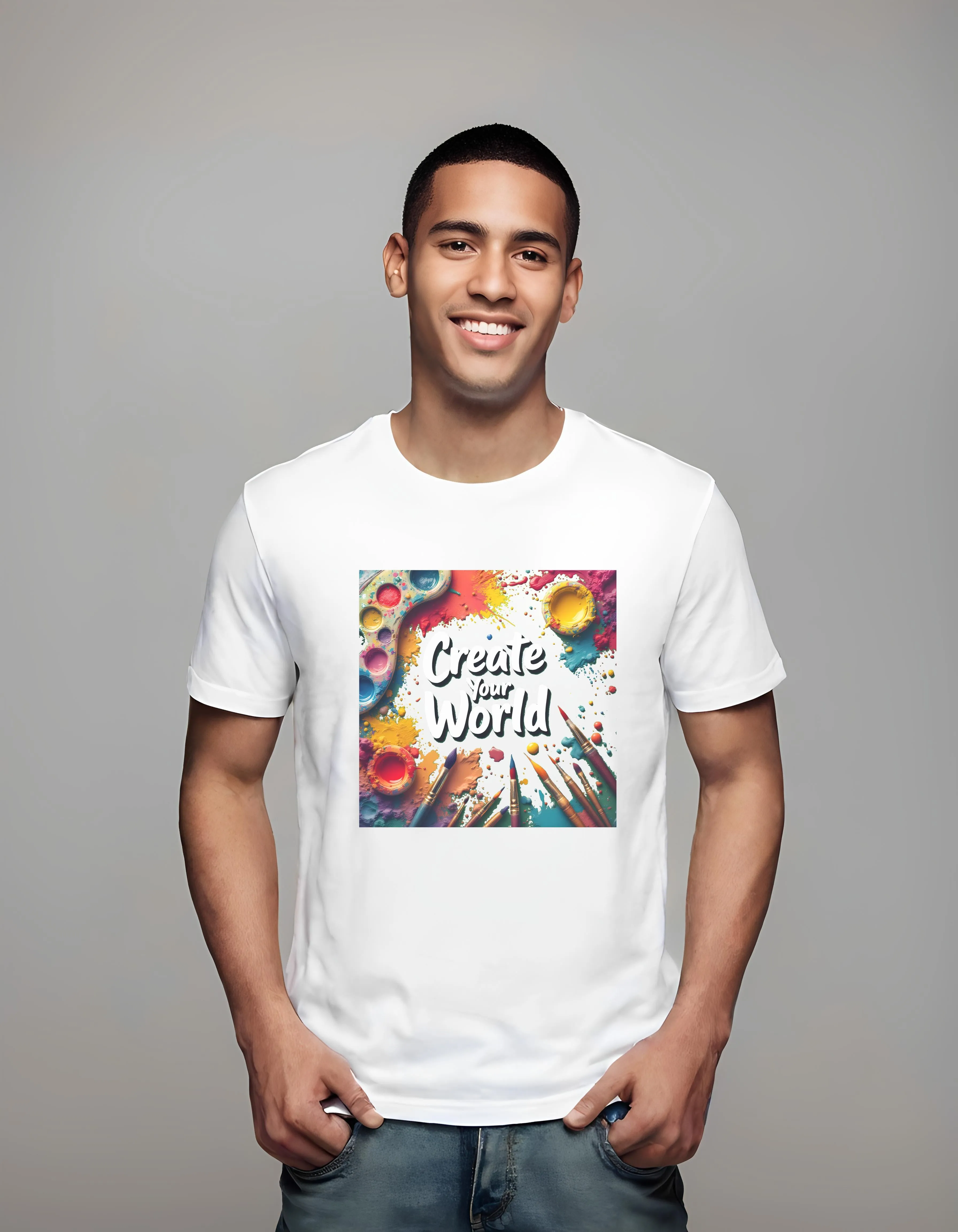 Create Your World Artistic Design | Classic T-Shirt (Unisex)