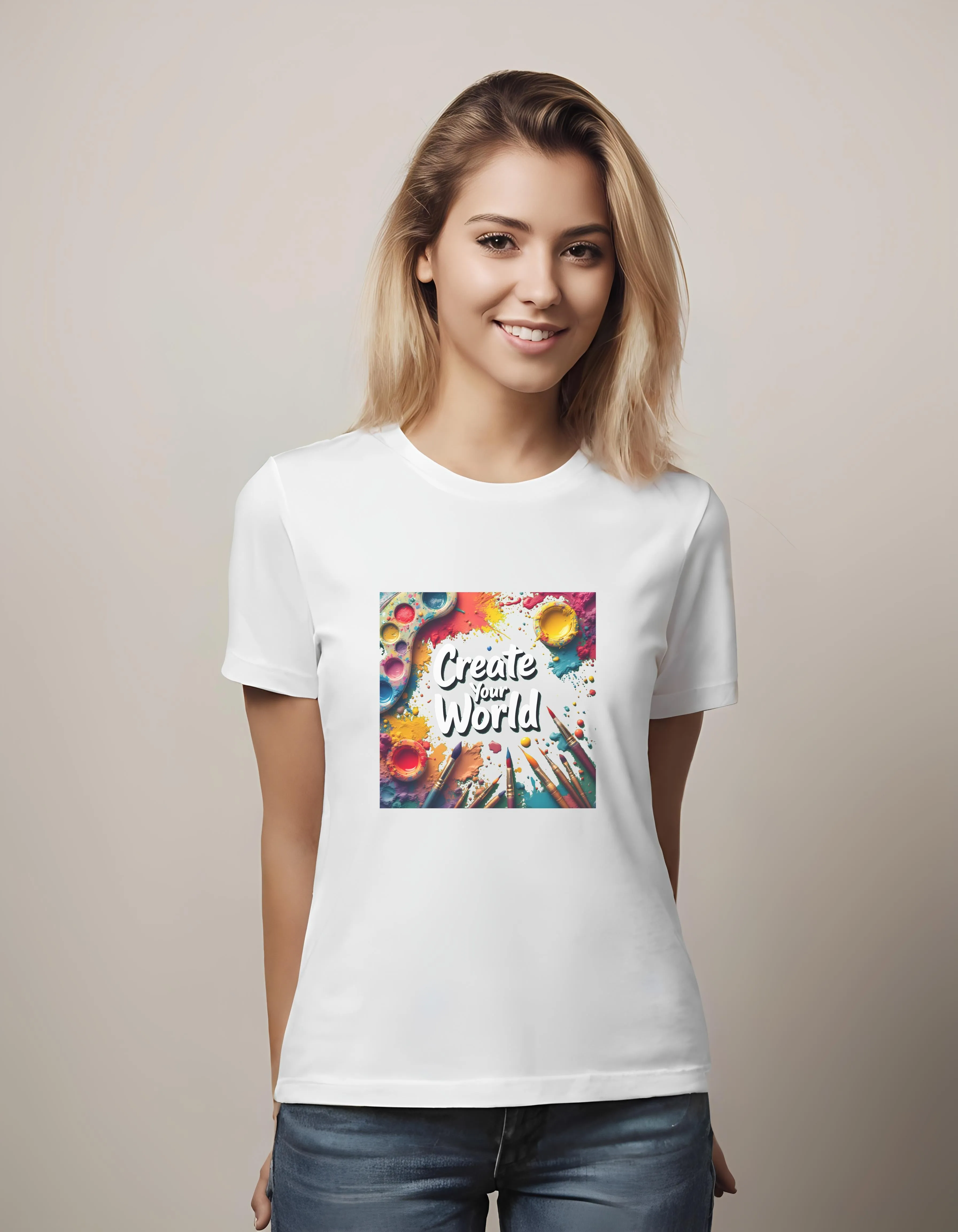 Create Your World Artistic Design | Classic T-Shirt (Unisex)