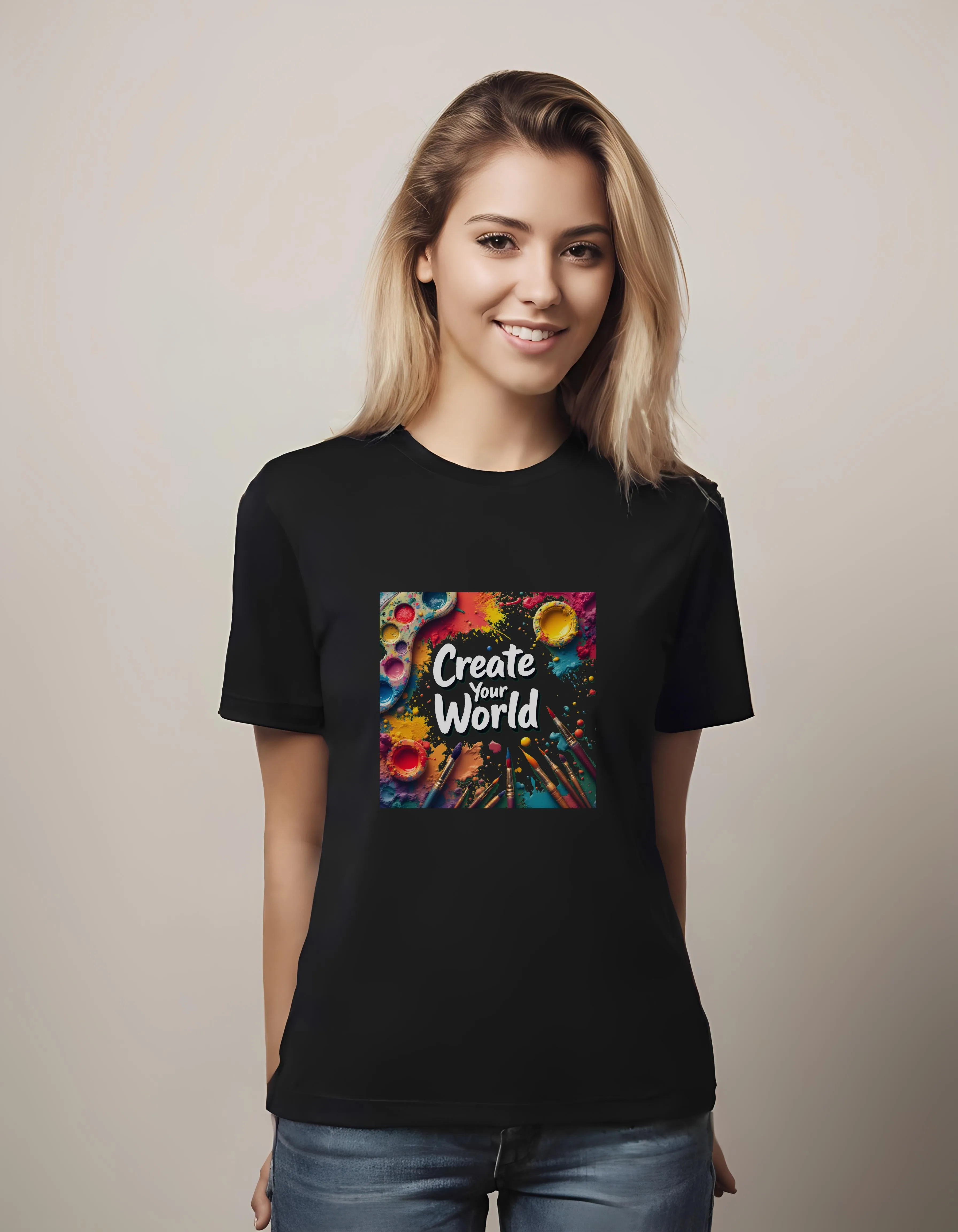 Create Your World Artistic Design | Classic T-Shirt (Unisex)