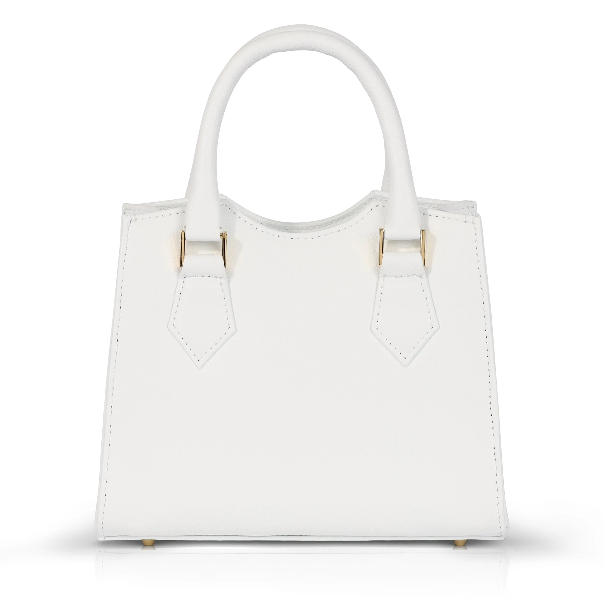 Donna's Mini Tote - White Pebble