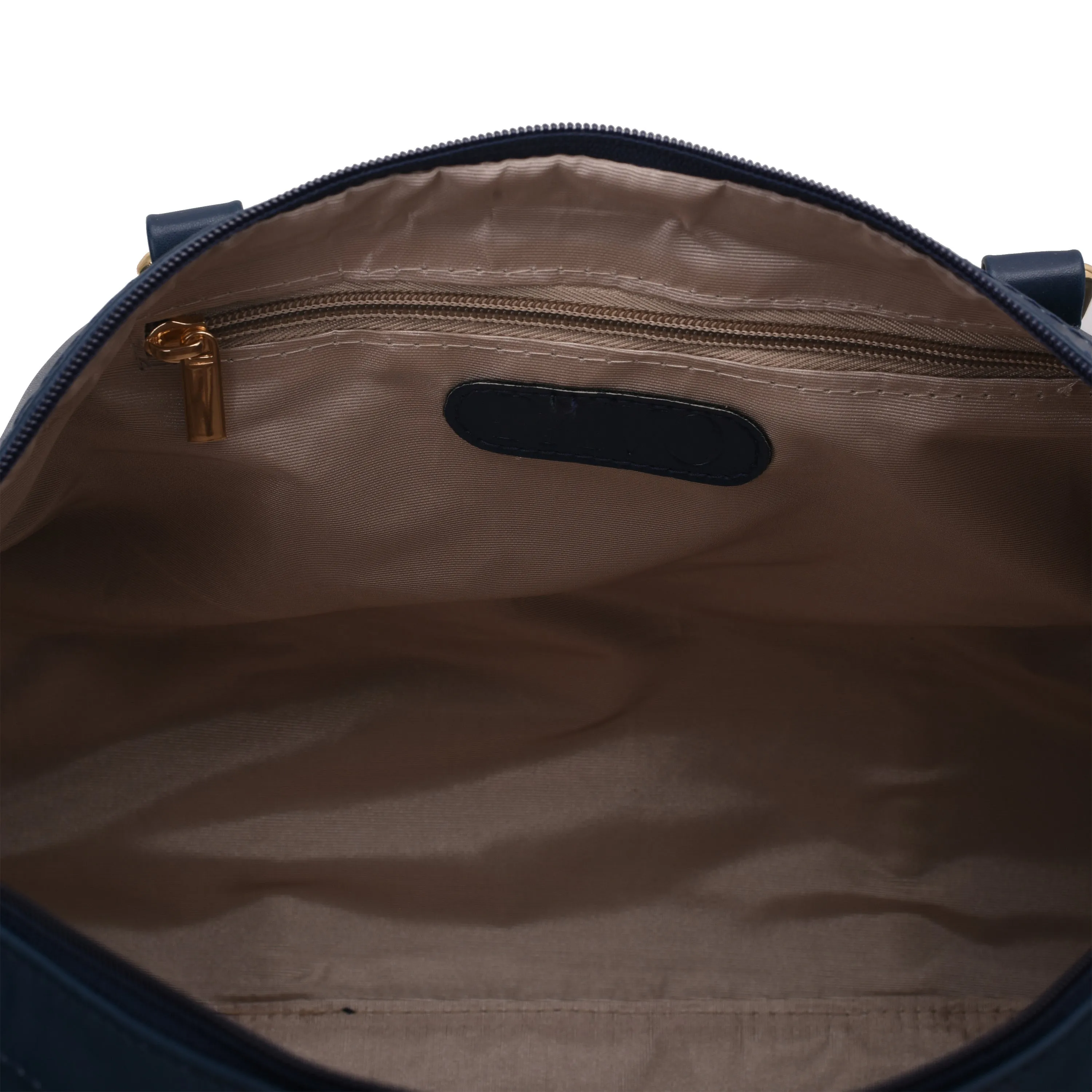 Duffle Bag Leather Navy