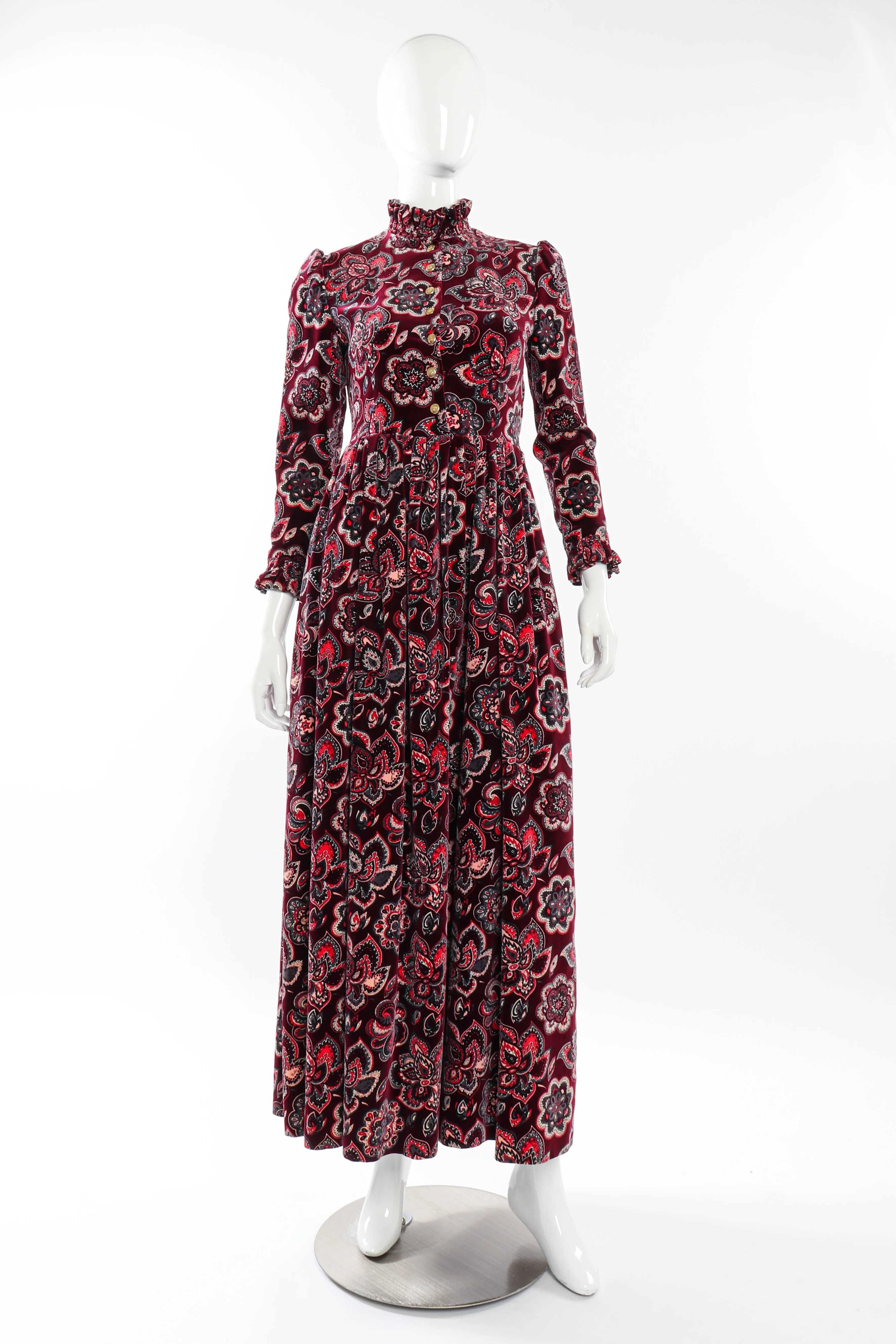 Floral Mandala Velvet Dress
