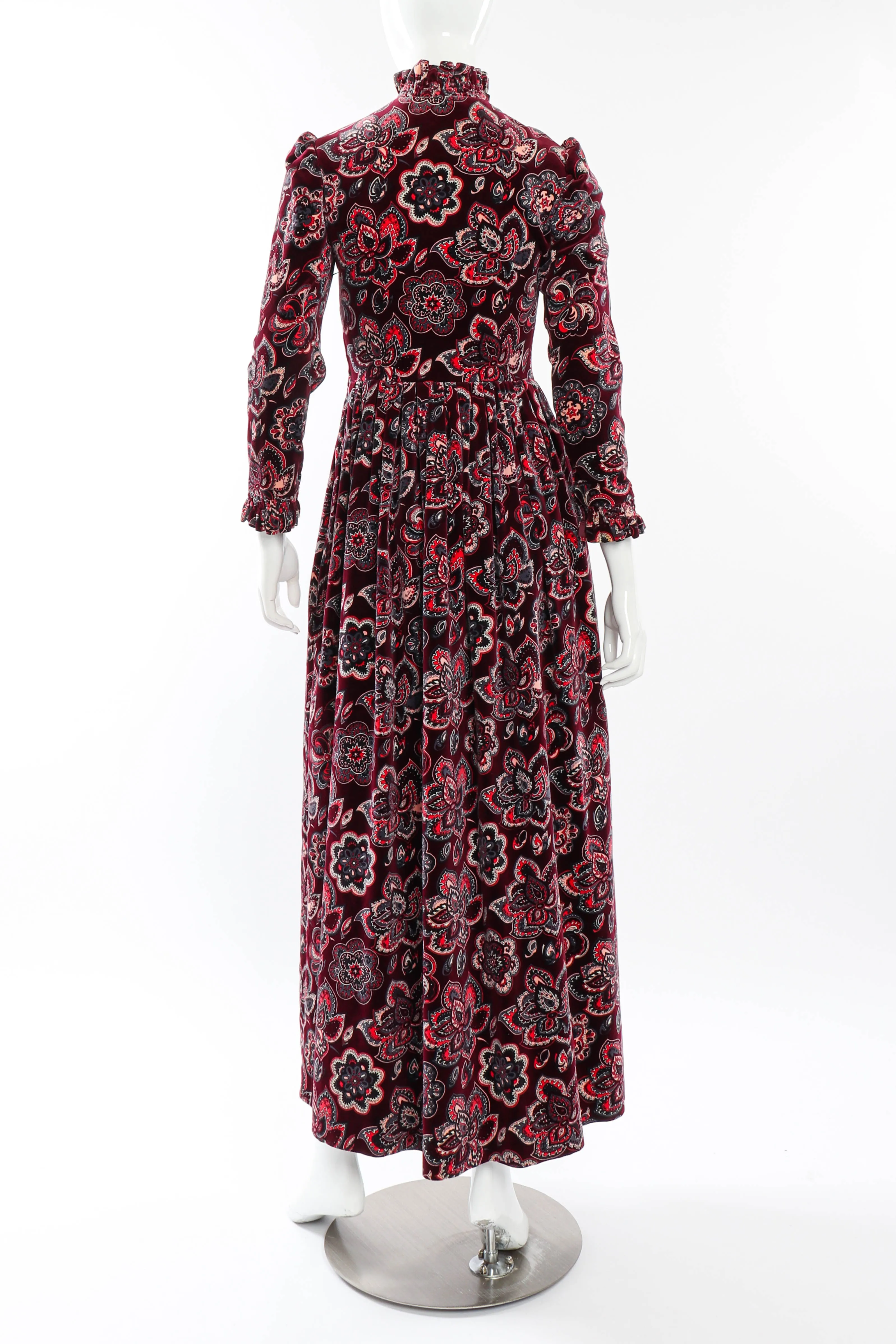 Floral Mandala Velvet Dress