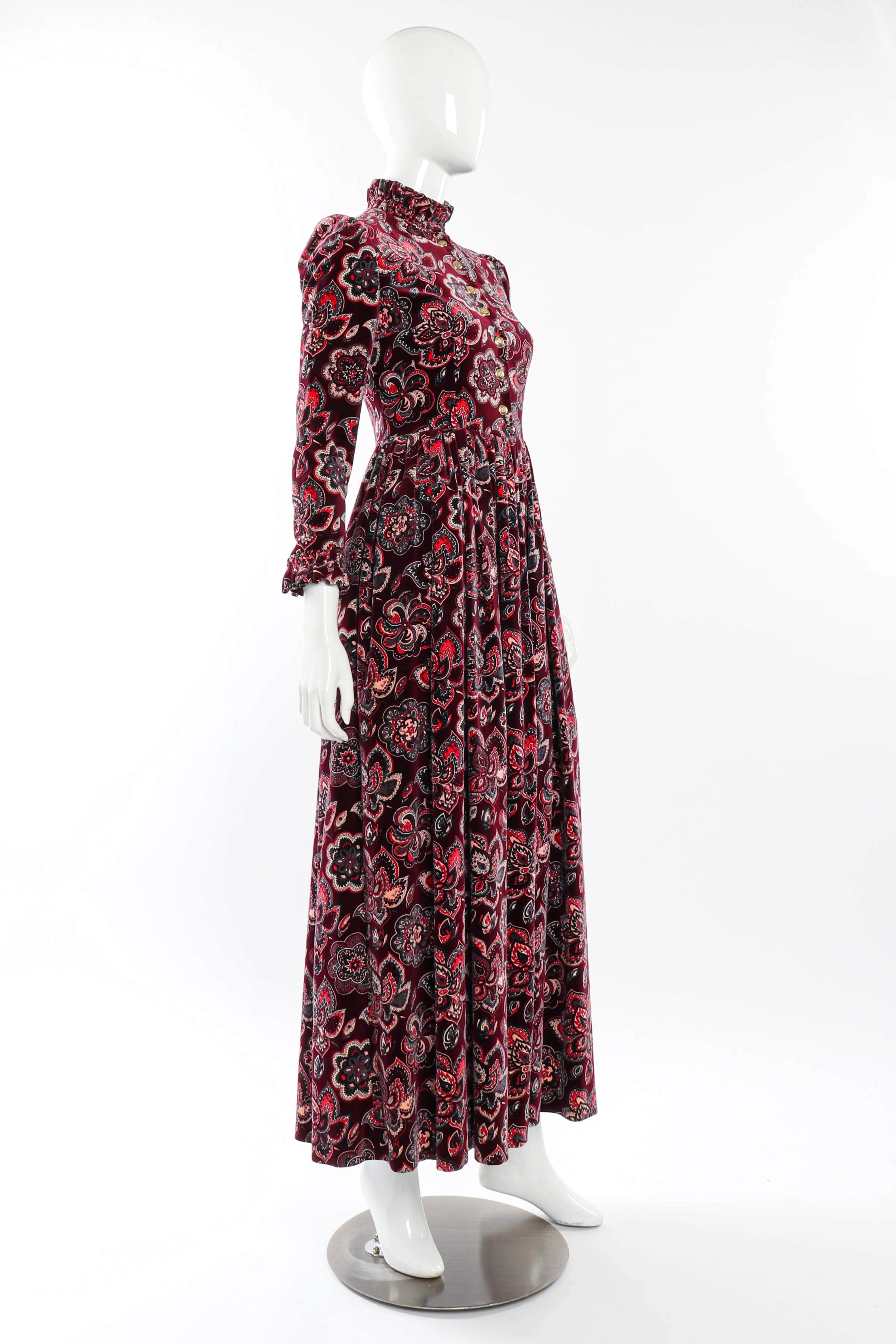 Floral Mandala Velvet Dress