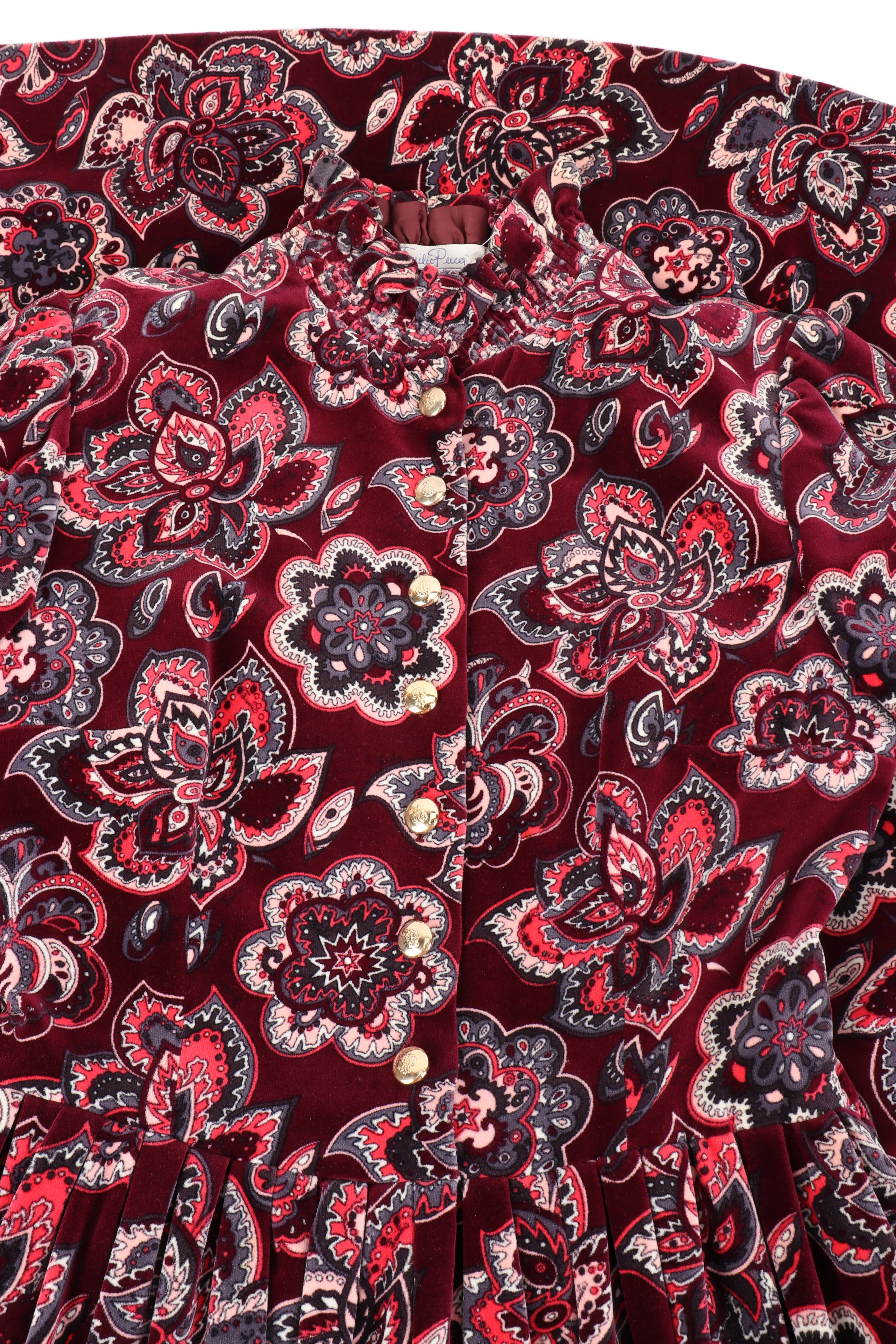 Floral Mandala Velvet Dress