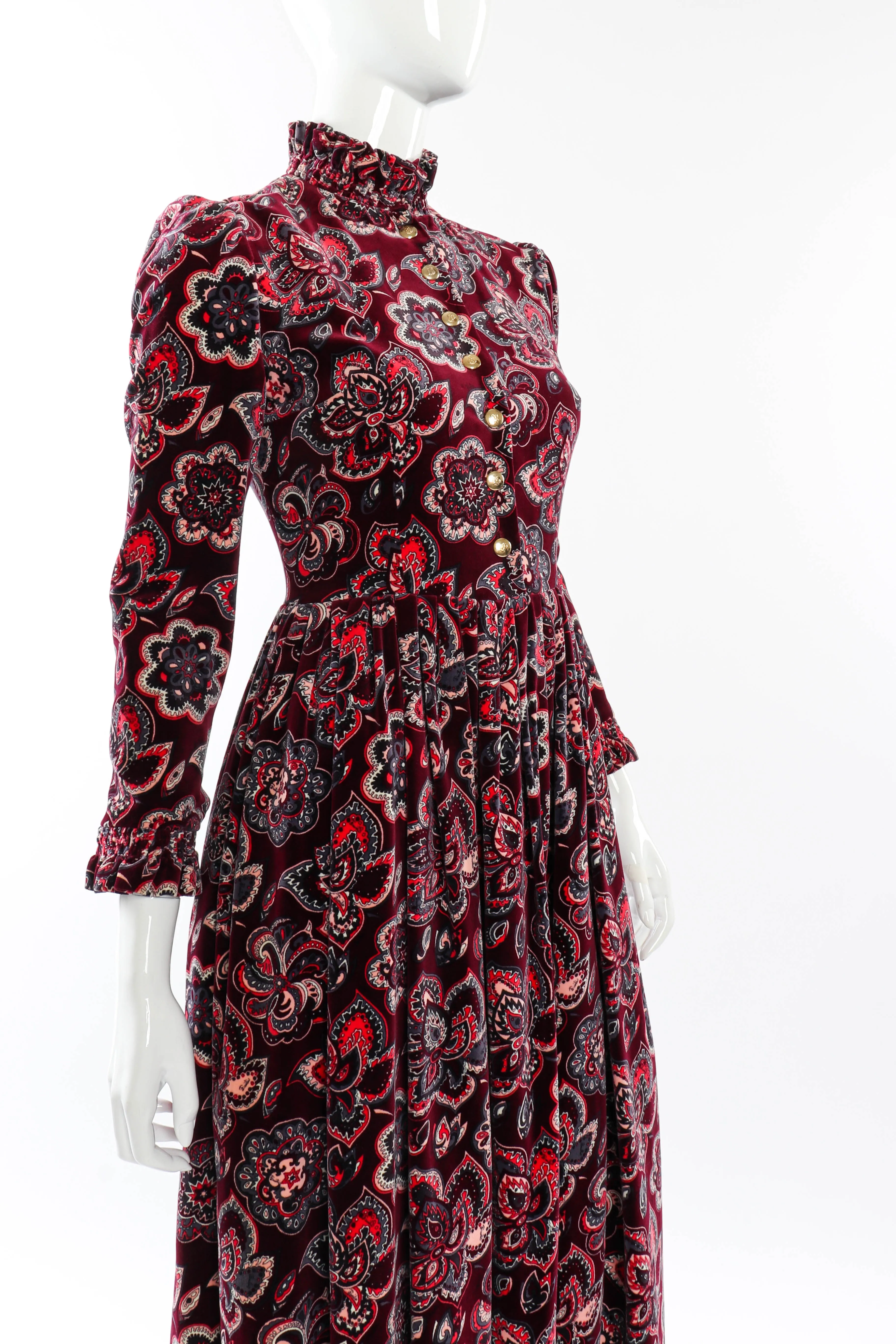 Floral Mandala Velvet Dress