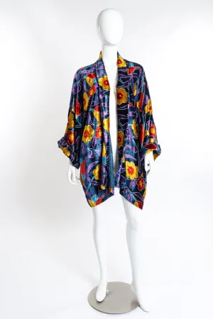 Floral Velvet Duster