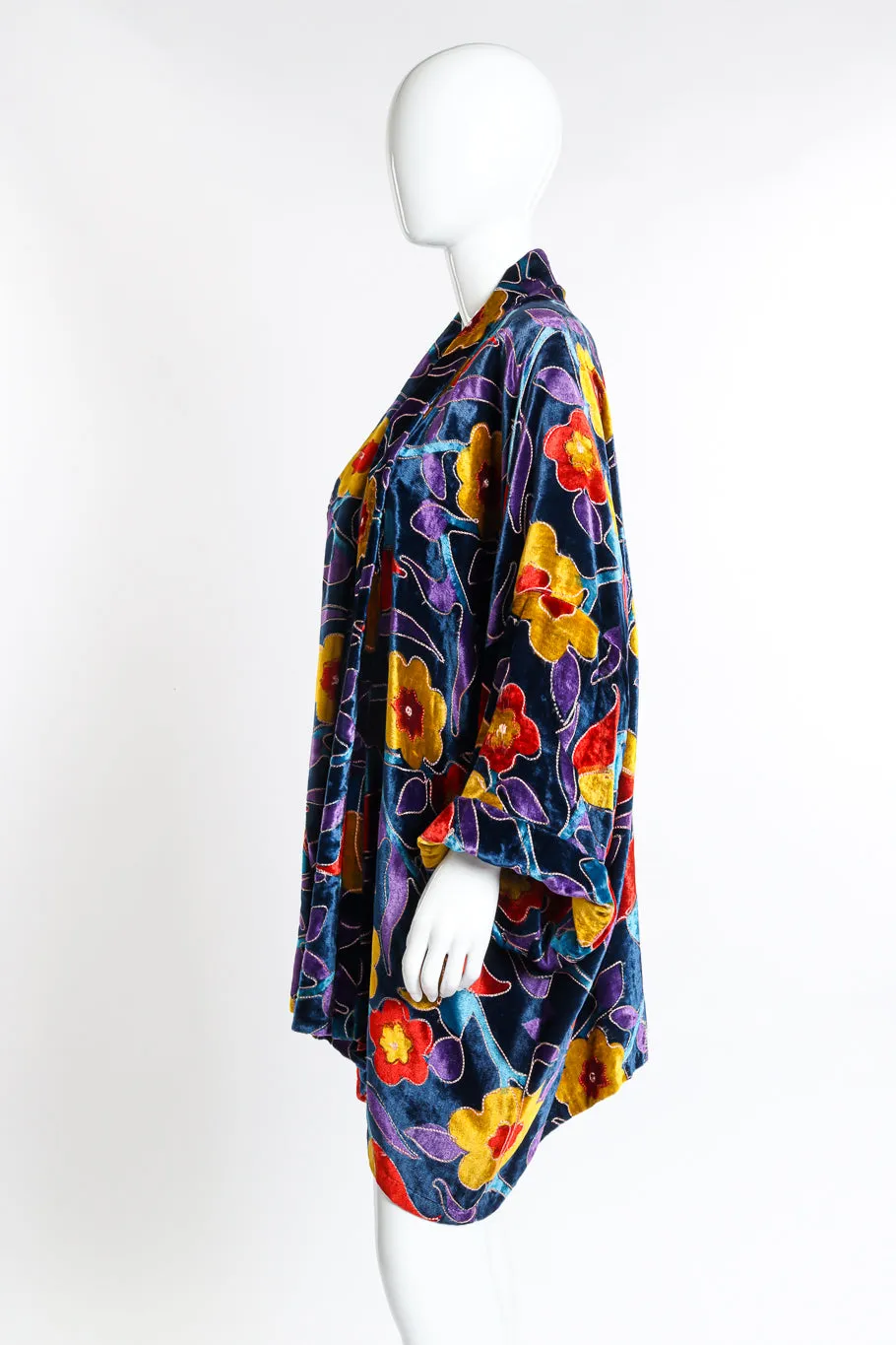 Floral Velvet Duster