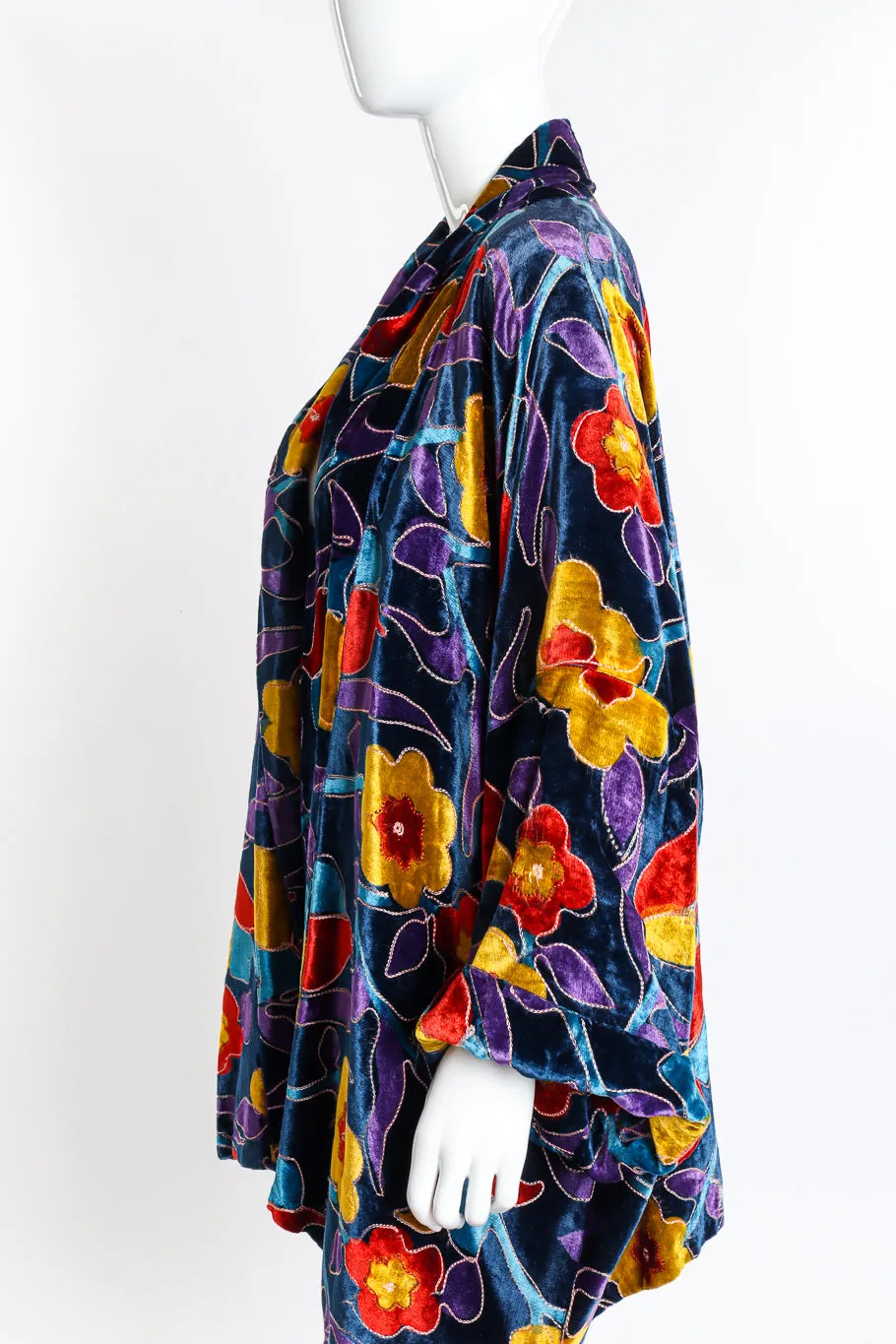 Floral Velvet Duster