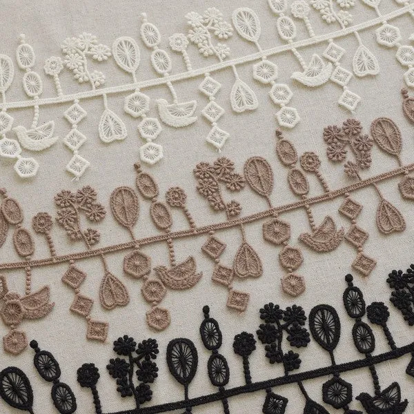 Forest of Small Birds Trim by Hirvi - Black