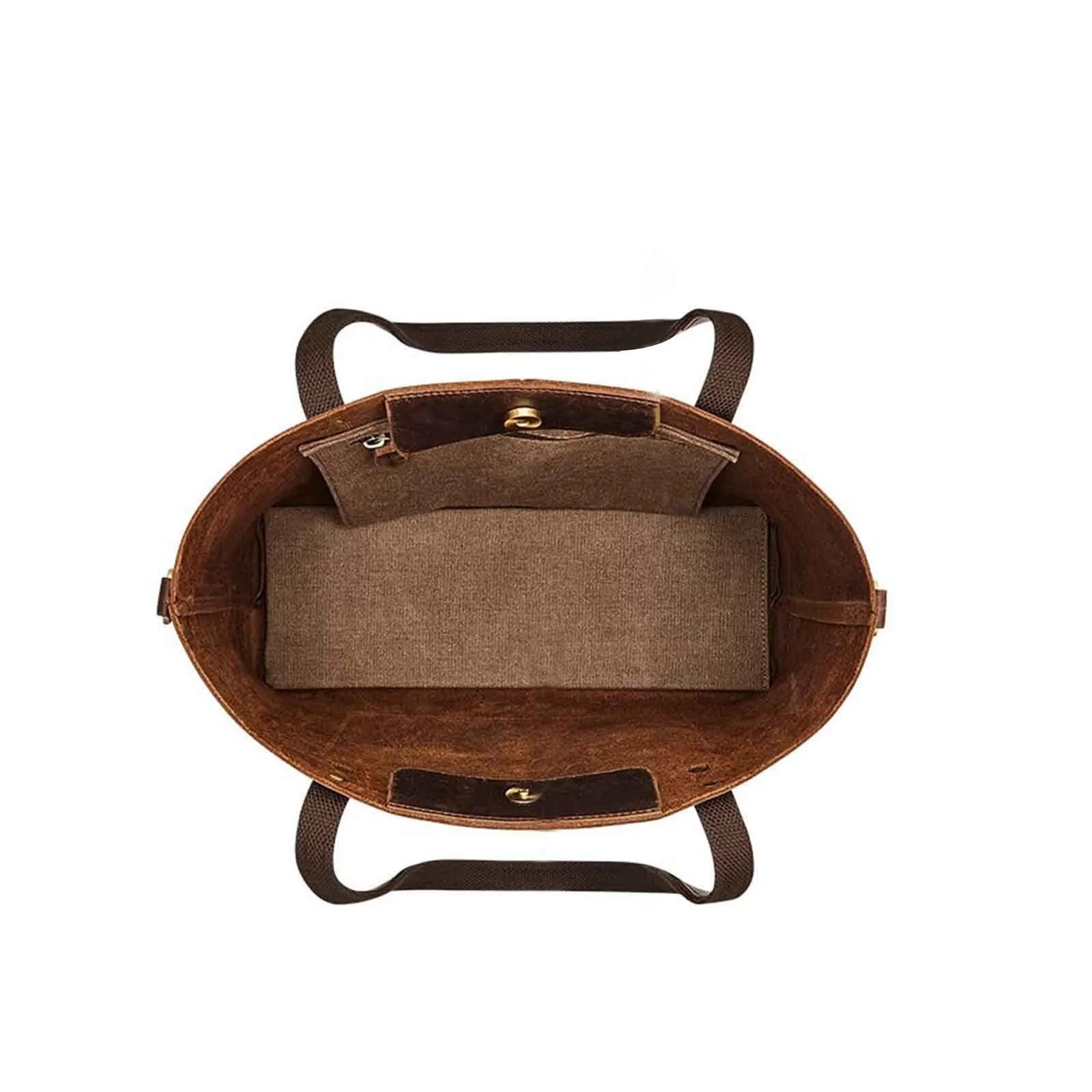 Genuine Leather Top Handle Work Tote Bags