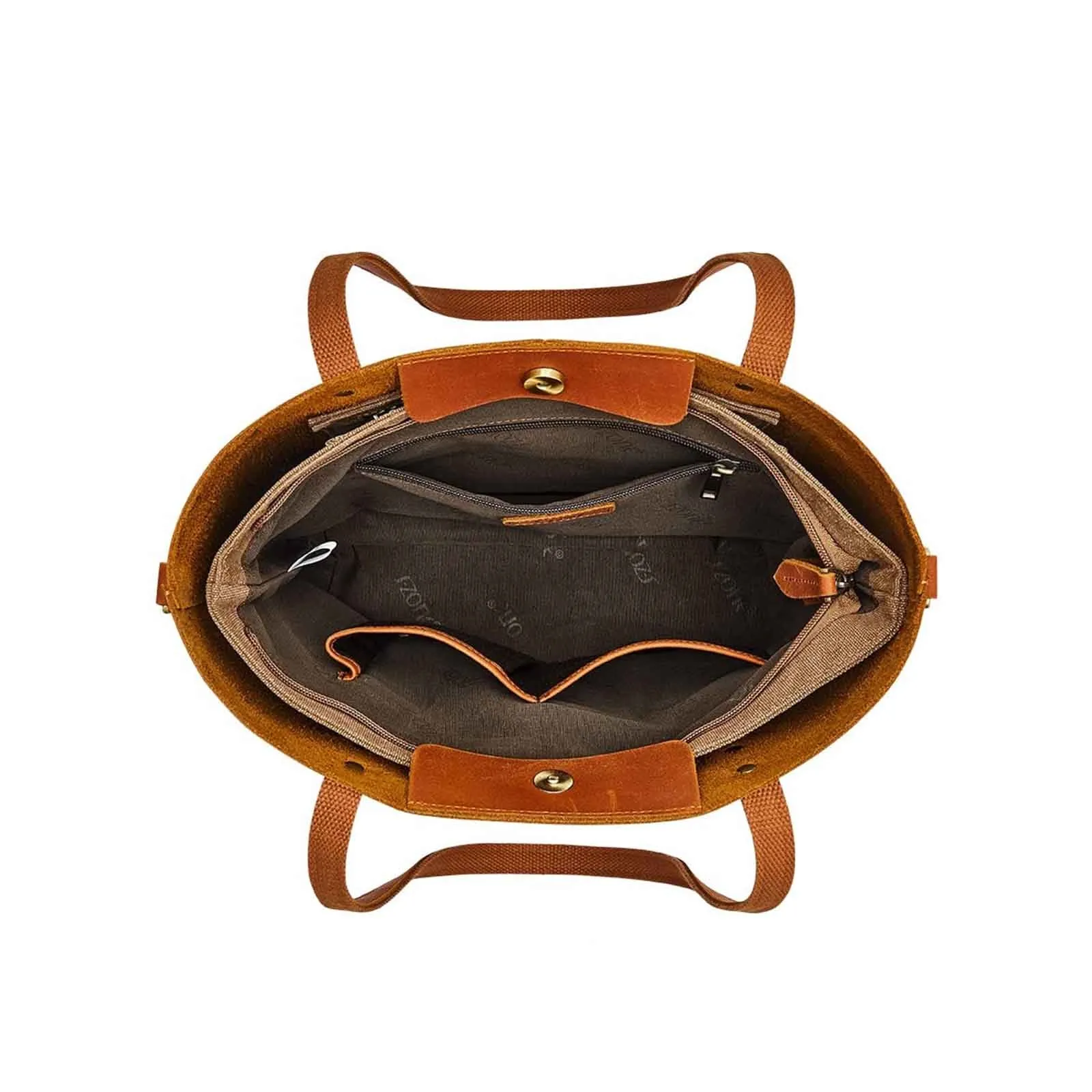 Genuine Leather Top Handle Work Tote Bags