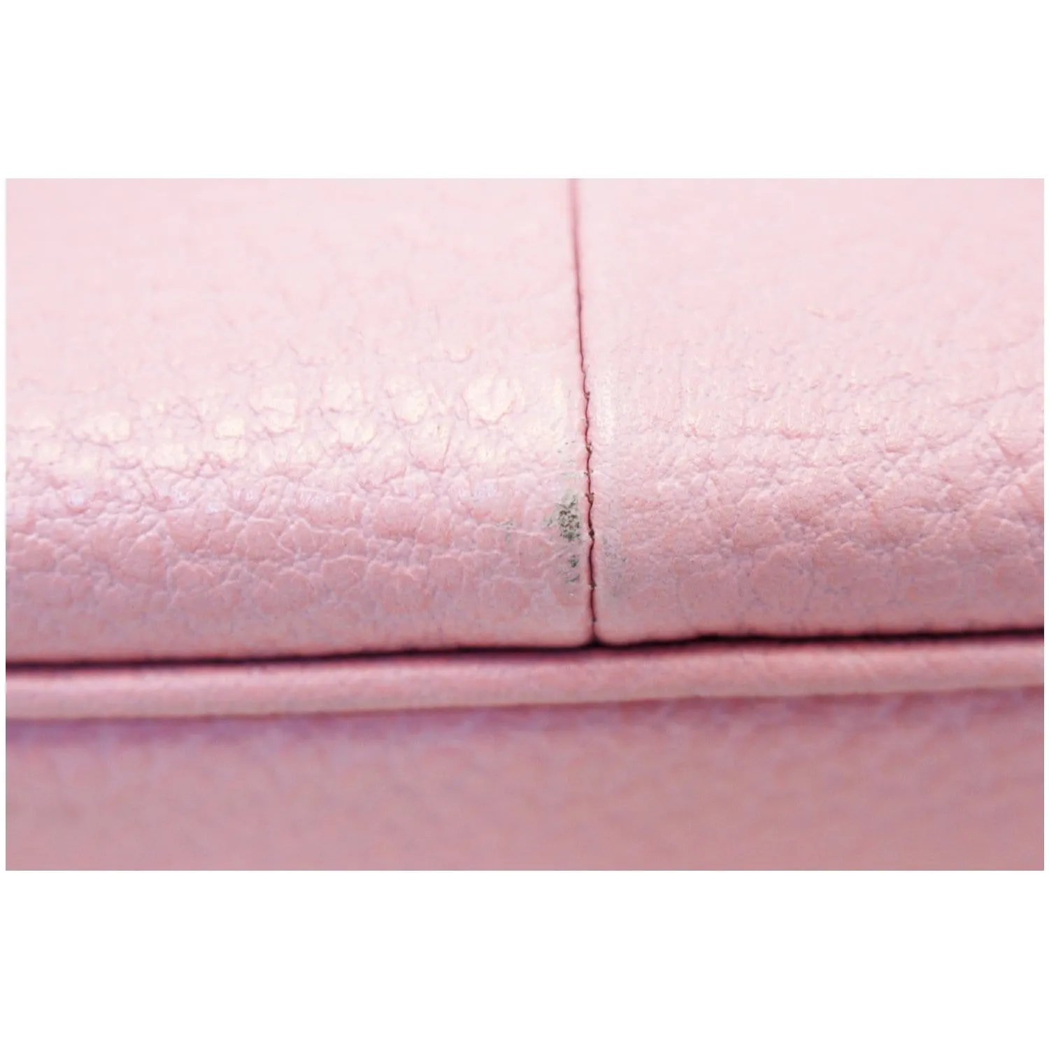 GUCCI Calfskin Bamboo Top Handle Bag Pink