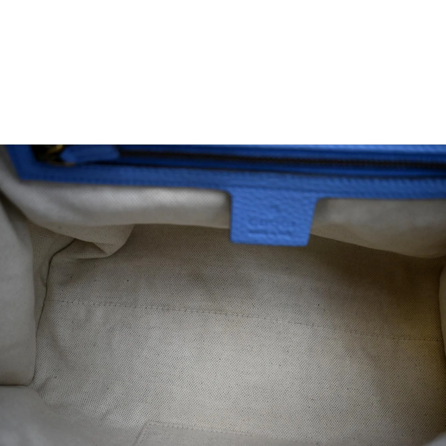 GUCCI GG Marmont Leather Top Handle Shoulder Bag Blue 421890