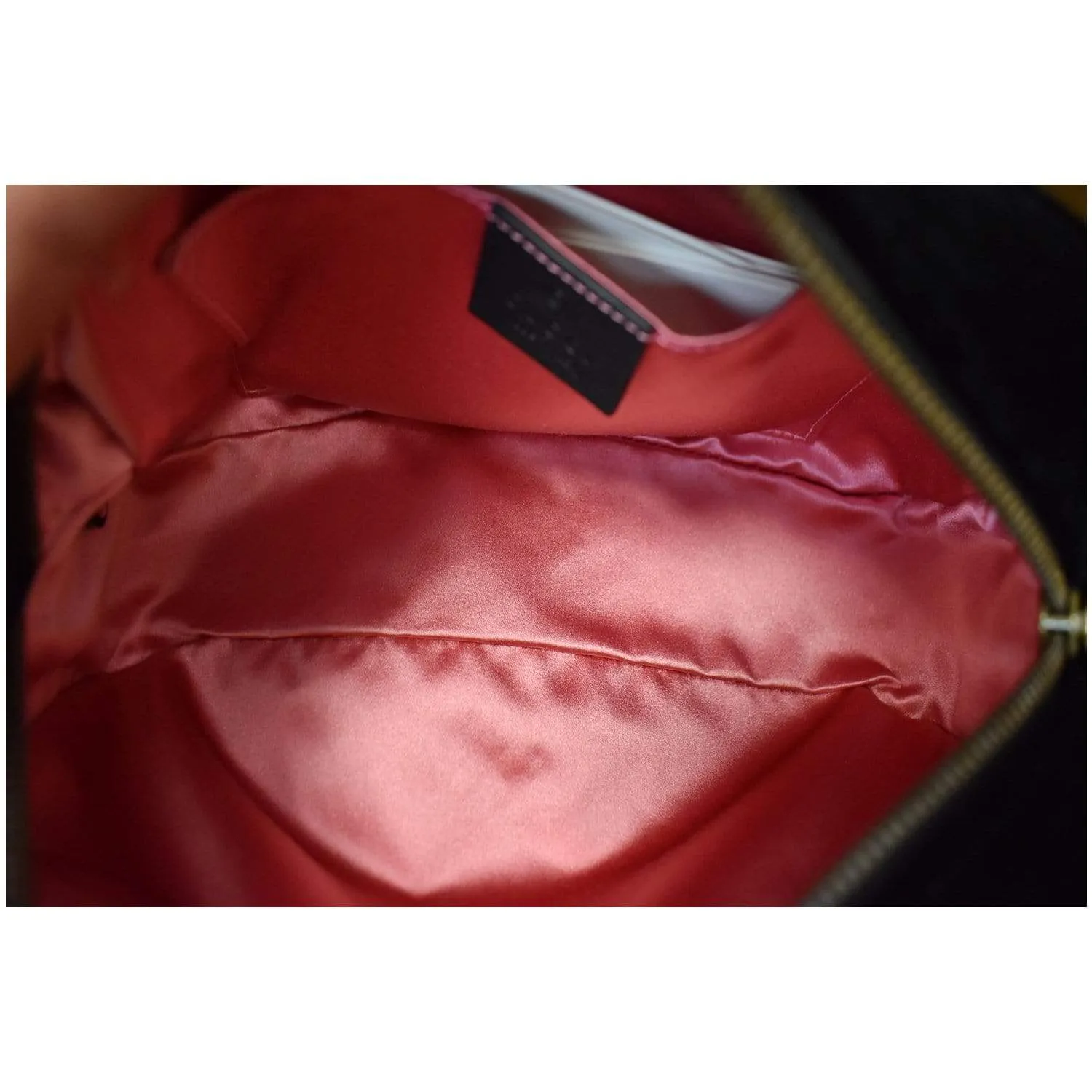 GUCCI GG Marmont Small Velvet Shoulder Bag Black 447632