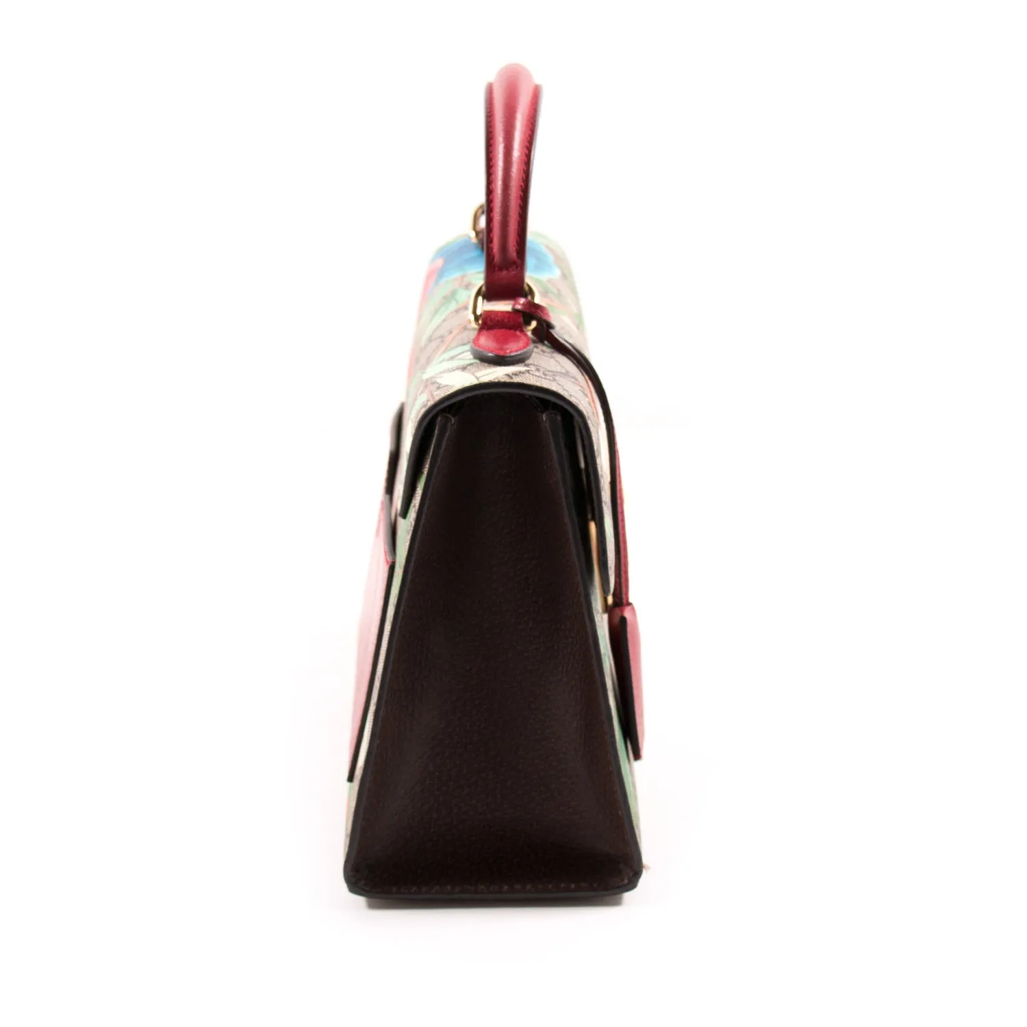 Gucci GG Supreme Tian Padlock Top Handle Bag