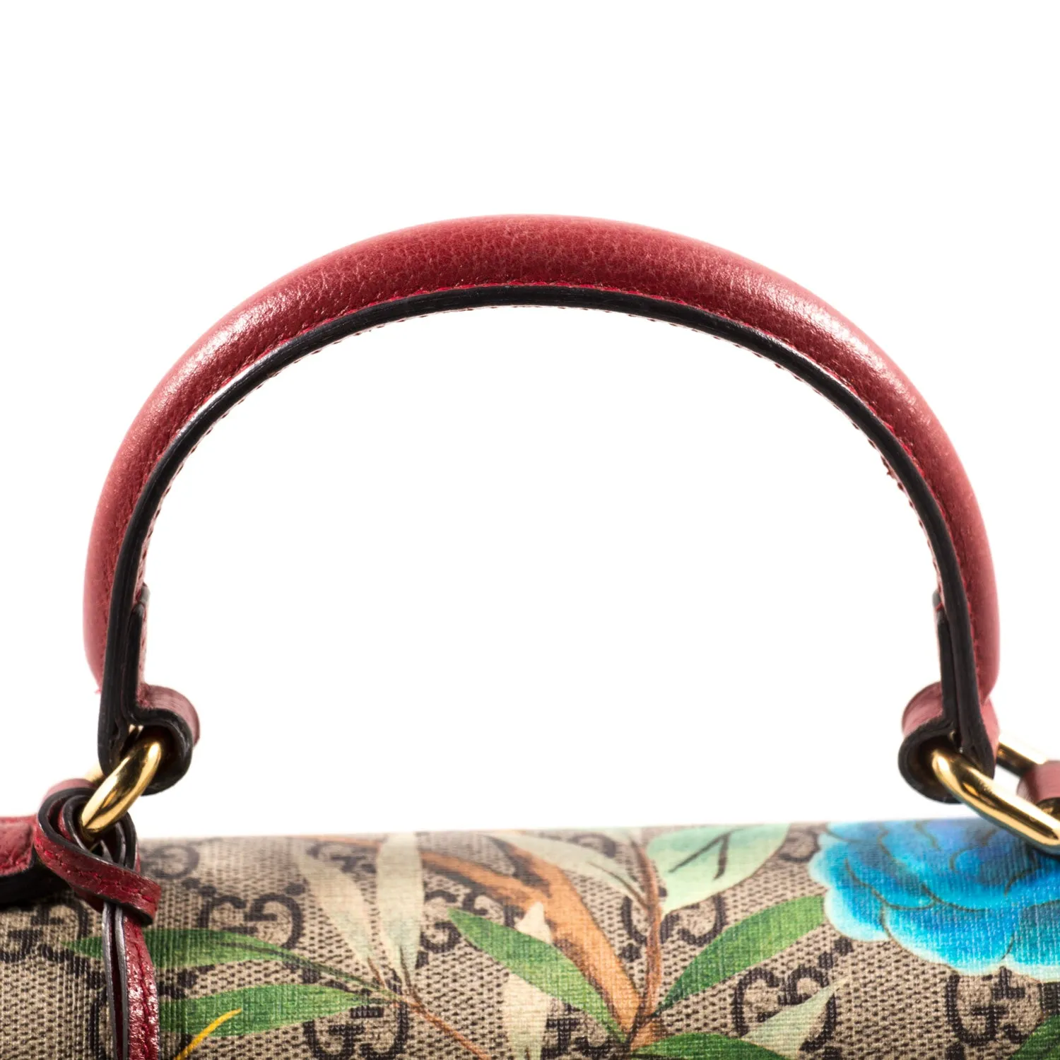 Gucci GG Supreme Tian Padlock Top Handle Bag