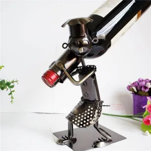 Handmade Wine Rack - Walking Man Design