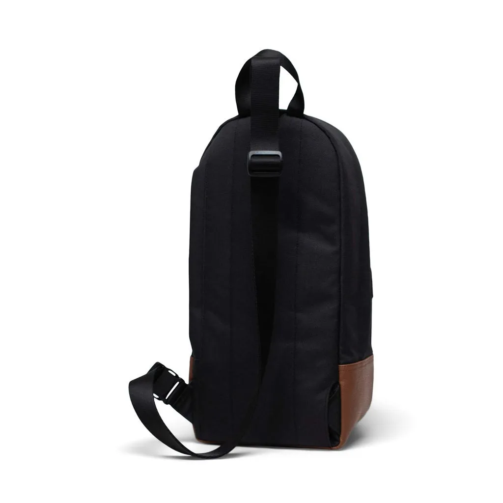 HERSCHEL HERITAGE SHOULDER BAG - BLACK/TAN