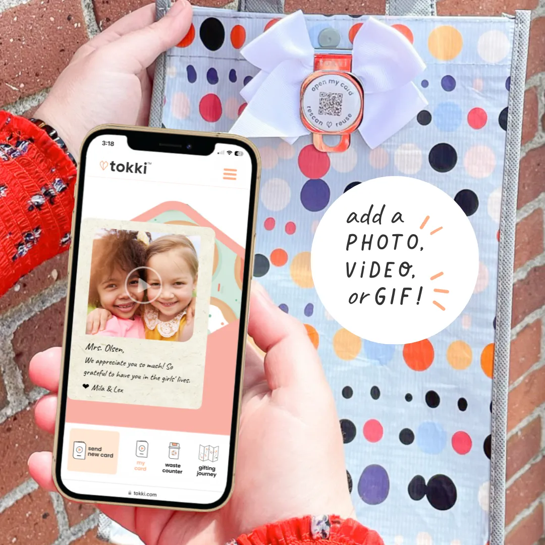 Hostess Bundle | Reusable Gift Bag   QR Greeting Card | 8 Wine Bags