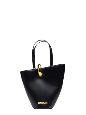 Jacquemus The Small Bambola Bucket Bag in Black