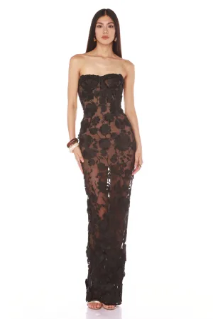 Jasmine Noir Gown by Bronx and Banco