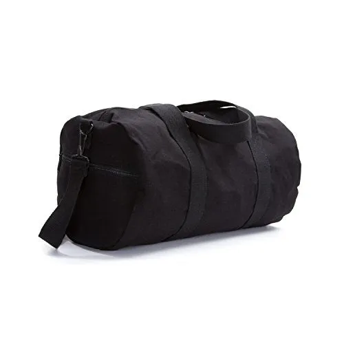 Jedi Order Logo Sport Heavyweight Canvas Duffel Bag in Black& White, Large