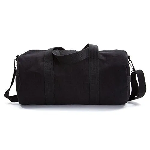 Jedi Order Logo Sport Heavyweight Canvas Duffel Bag in Black& White, Large