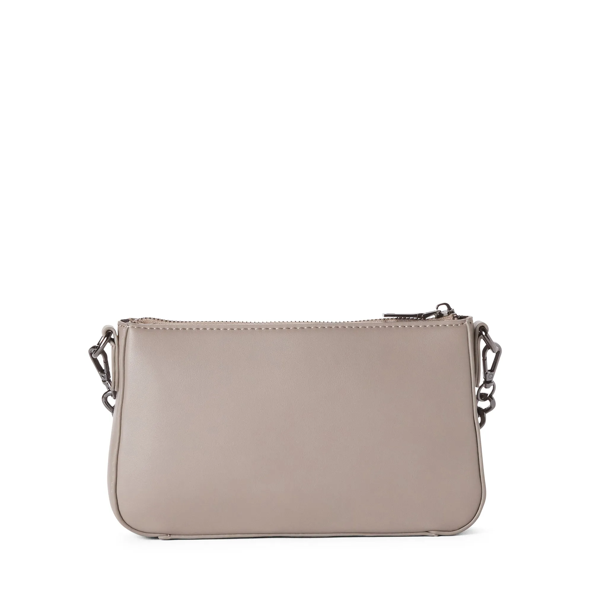 Jordan Vegan Leather Crossbody Bag | Stone Grey