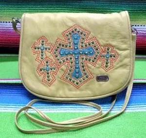 Kippys Western Pouch Belt Crossbody Bag with Crosses