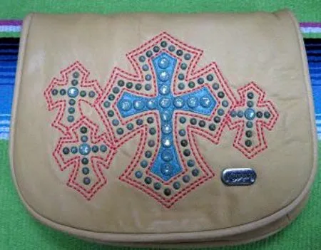 Kippys Western Pouch Belt Crossbody Bag with Crosses