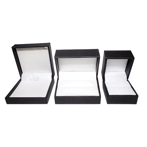 Leatherette Boxes - Black / White (Use Dropdown List to Select Type)