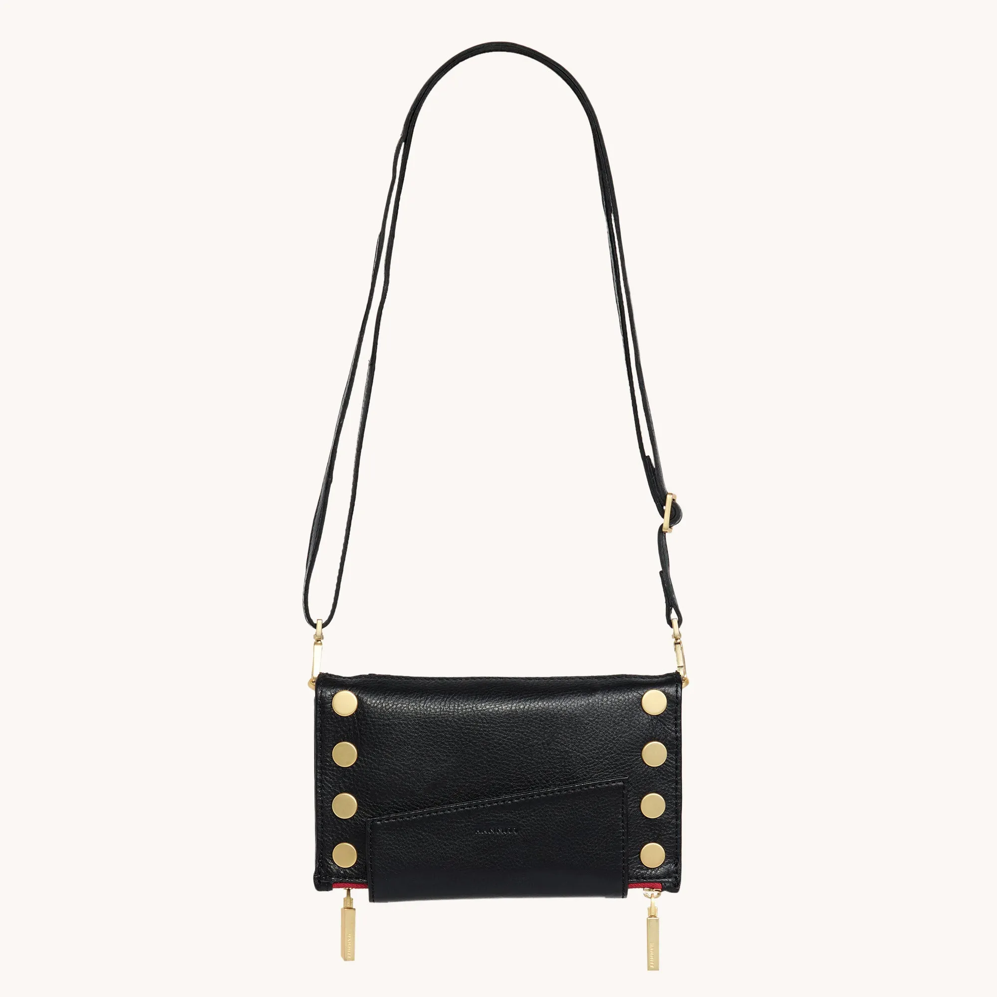 Levy | Black/Brushed Gold Red Zip