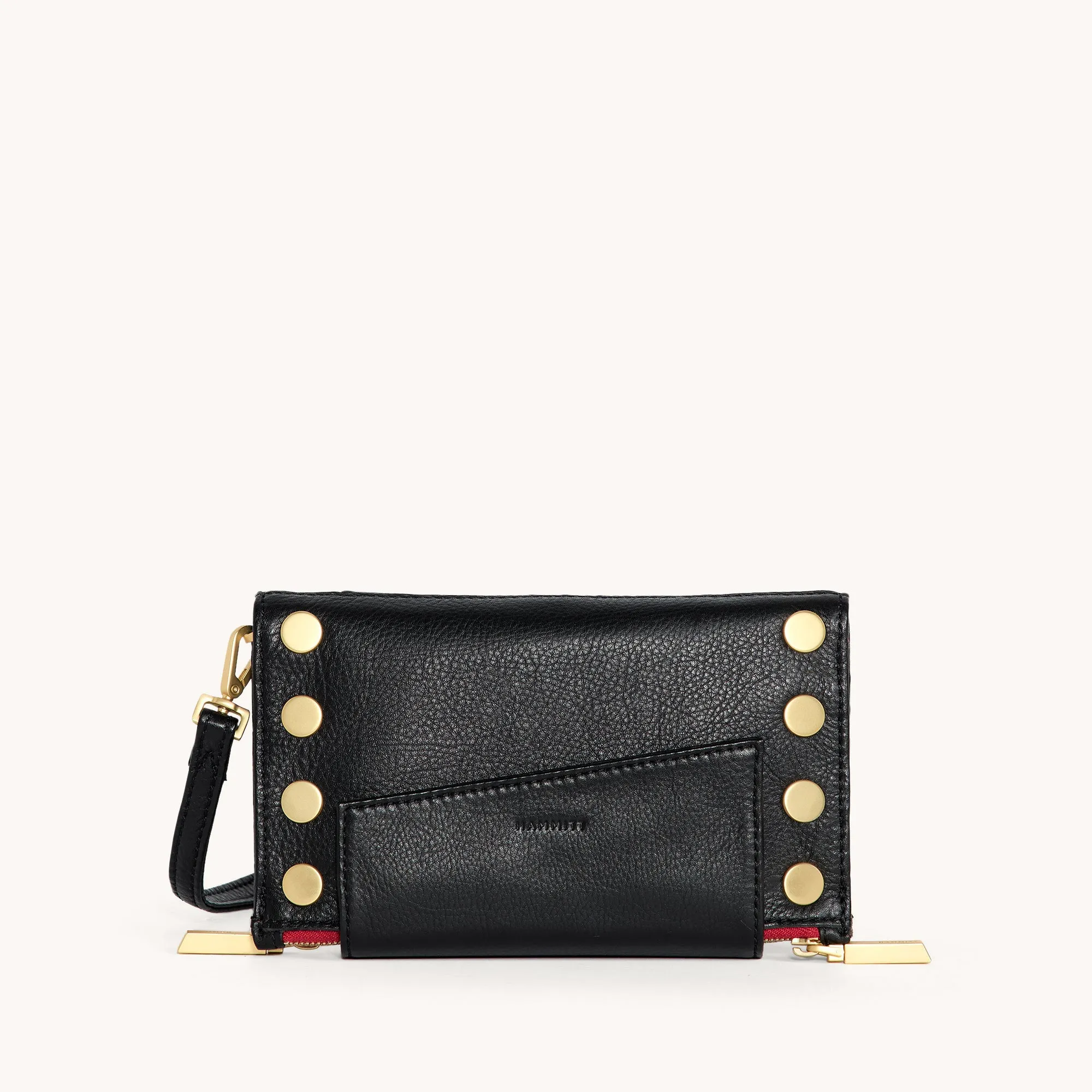 Levy | Black/Brushed Gold Red Zip
