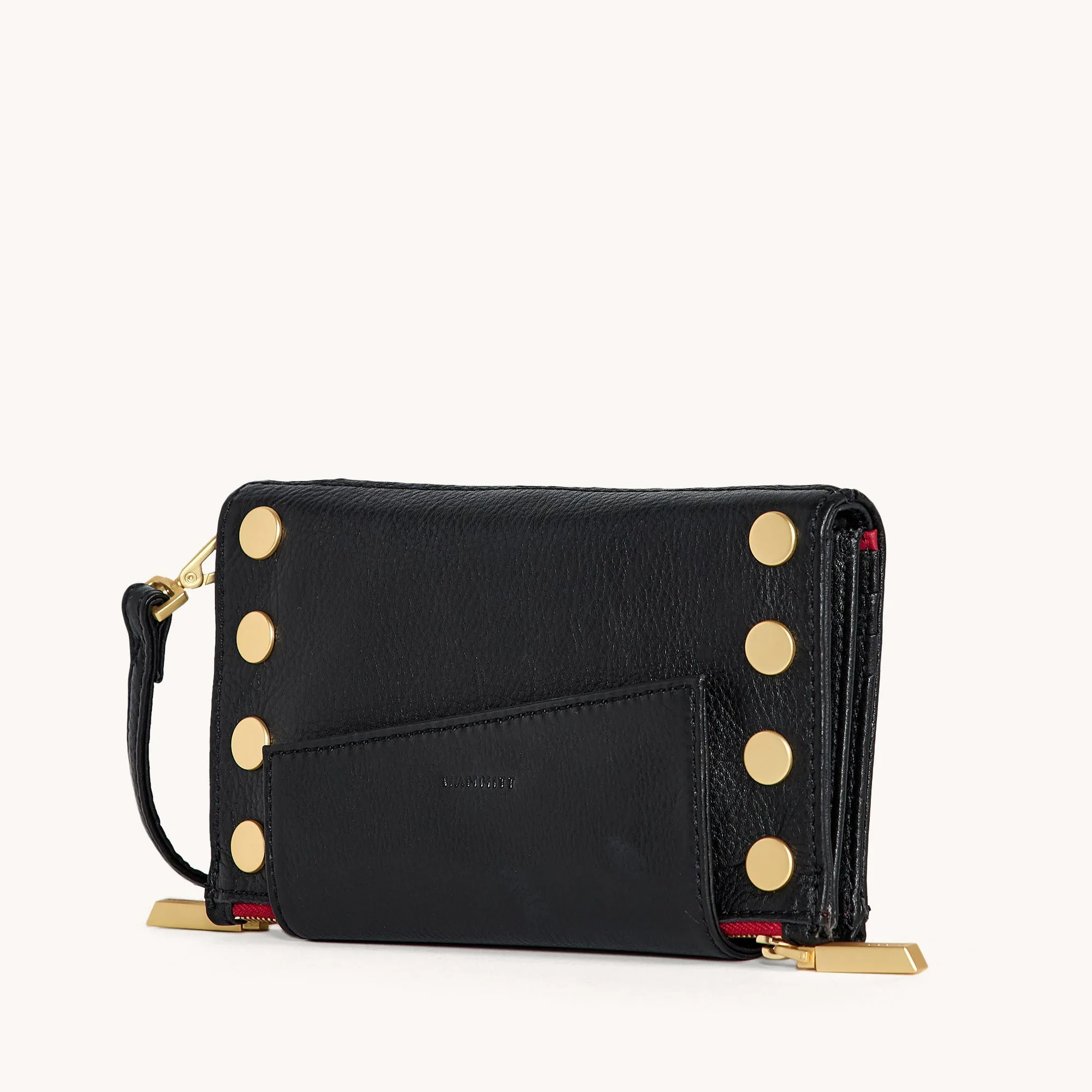 Levy | Black/Brushed Gold Red Zip
