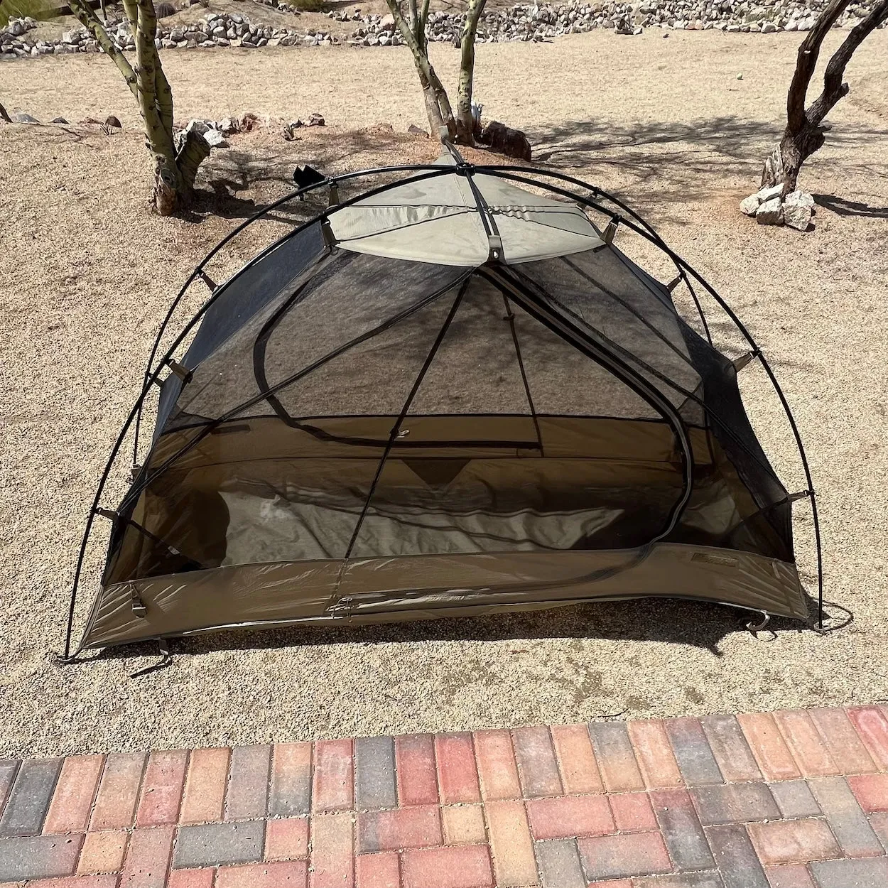LiteFighter Tent US Army Issued Coyote Tan Combat One Person-04
